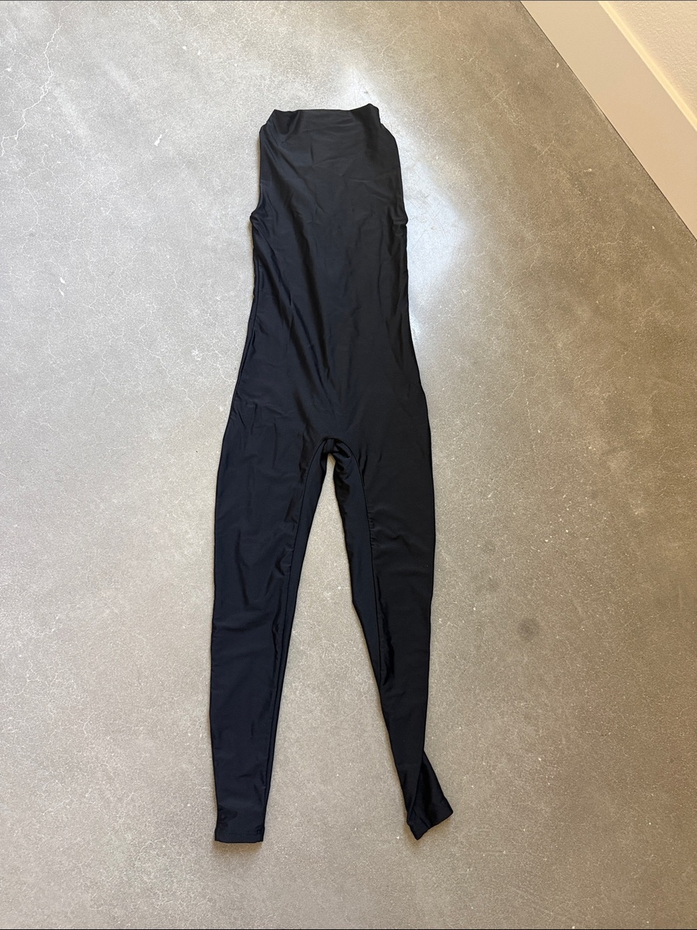 Bumpsuit Black Zip up mock neck jumpsuit XS maternity